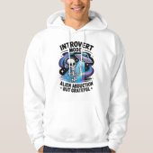 Veste À Capuche Squelette antisocial UFO Funny Space Introvertir (Devant)
