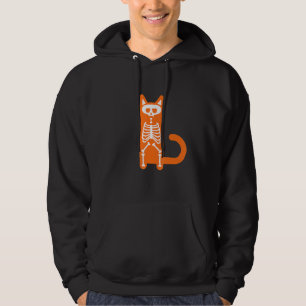 Veste À Capuche Squelette de chat Halloween effrayant T Trick Or T