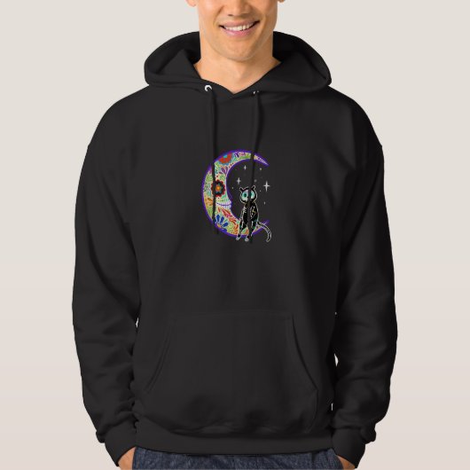 Veste À Capuche Squelette de panthère Dia De Los Muertos (Devant)