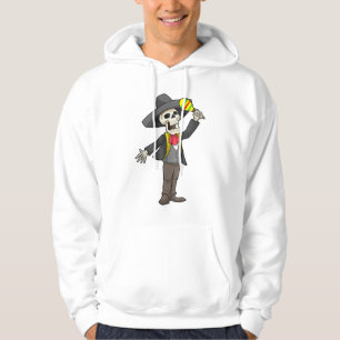 Veste À Capuche Squelette en musique avec Maracas
