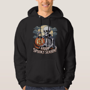 Veste À Capuche Squelette et Lézard Art de la lanterne d'Halloween