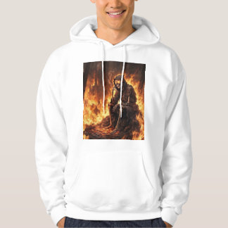 Veste À Capuche Squelette Fumeur & Cathédrale Gothique Dark Fantas
