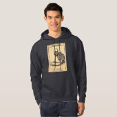 Veste À Capuche Squelette penseur (Devant entier)