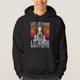 Veste À Capuche St Bernards Rend Votre Vie Bonne Vintage
