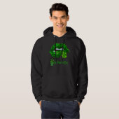 Veste À Capuche St Patrick's Attrapez cette verte lèvres Empreinte (Devant entier)