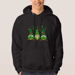 Veste À Capuche St. Patrick's Day Girl Gnomes with Bows and Clover