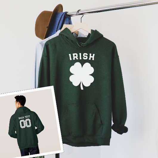 Veste À Capuche St. Patrick's Game Day avec votre nom et votre num