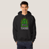 Veste À Capuche St Patricku2019s Jour un Enseignant de 3e année Le (Devant entier)