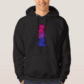 Veste À Capuche Stack Bisexual Pride Bi Drapeau Lgbt Cute Kitten (Devant)