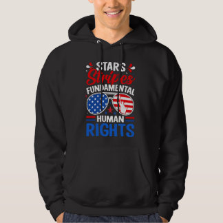 Veste À Capuche Stars Stripes Droits Fondamentaux De L'Homme Quatr
