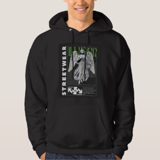 Veste À Capuche Statue d'ange urbain Illusion Streetwear Hommes