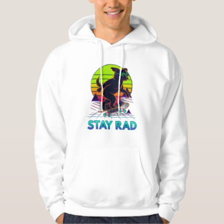 Veste À Capuche Stay Rad Retro Skate Dog Design