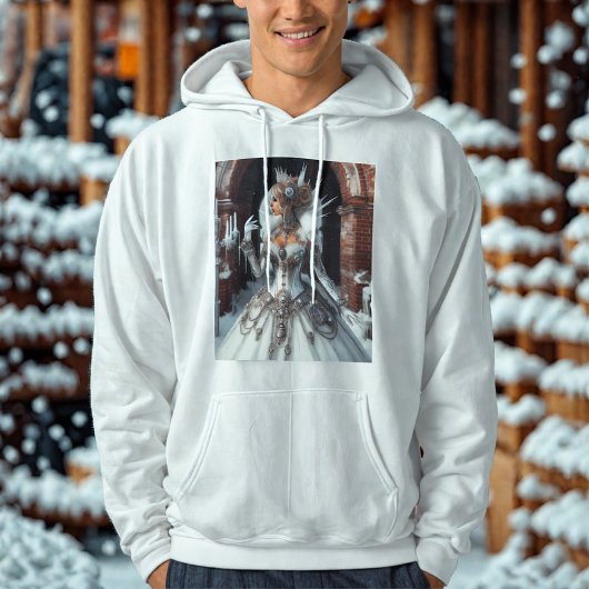 Veste À Capuche Steampunk Victorian Industrial Winter Ice Queen