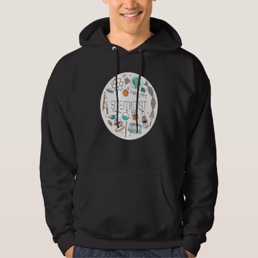 Veste À Capuche Stéiniste Science Technologie Génie Math Stem (Devant)