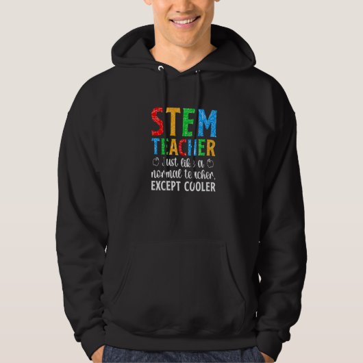 Veste À Capuche STEM Teacher Science Technology Engineering Math (Devant)
