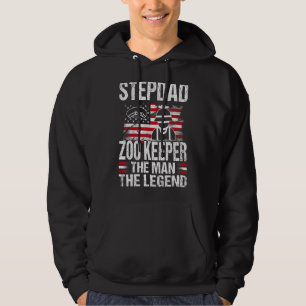Veste À Capuche Stepdad Zoo Garder L'Homme La Légende Retro Usa Fl