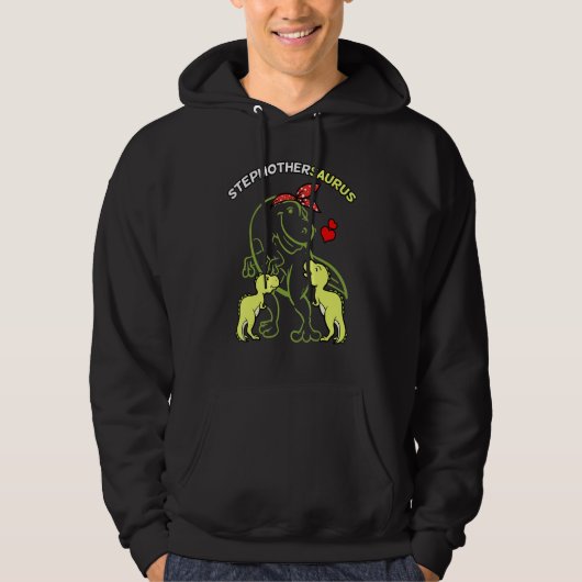 Veste À Capuche Steppatrisaurus Stepmère 2 Enfants Dinosaure (Devant)