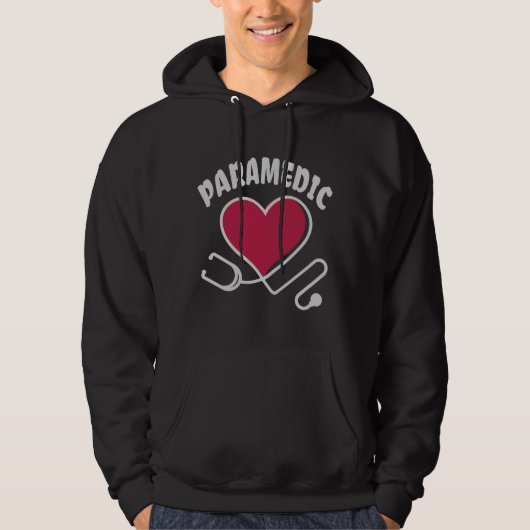 Veste À Capuche Stethoscope paramétrique avec coeur (Devant)