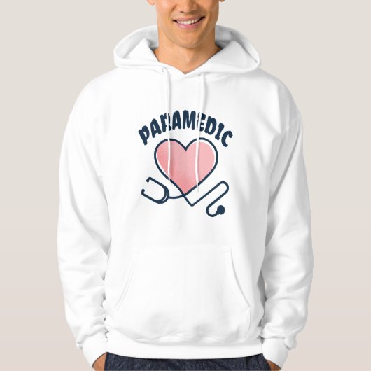Veste À Capuche Stethoscope paramétrique avec coeur (Devant)