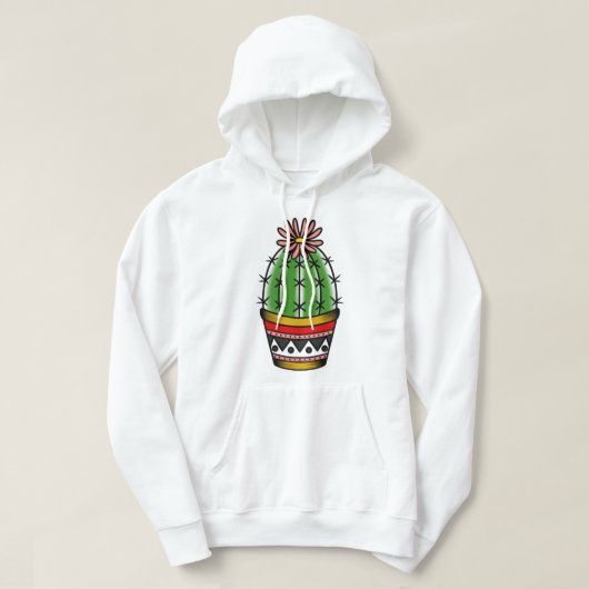 Veste À Capuche Sticker Cactus (Design devant)