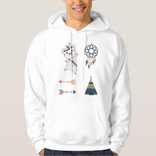 Veste À Capuche Sticker Ours Polaire Indien Ensemble Rêveur Ours