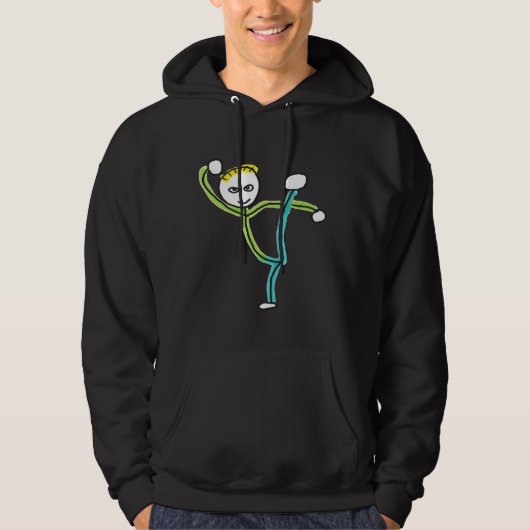 Veste À Capuche Stickman Kung Fu (Devant)