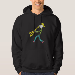 Veste À Capuche Stickman Saxophoniste
