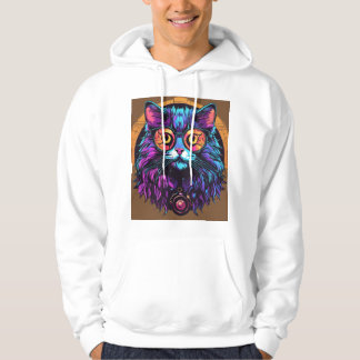 Veste À Capuche Sticky Kitty–Vibrant Cursive Graffiti Logo T-Shirt