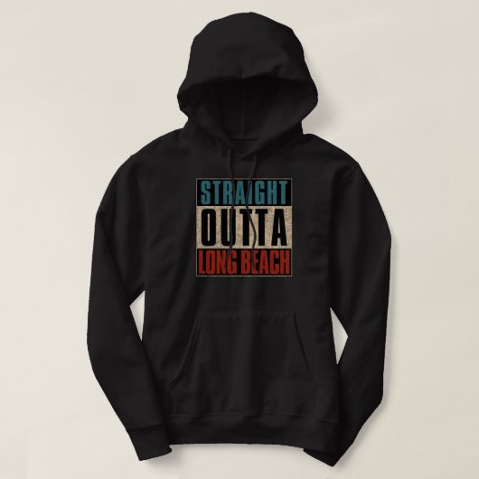 Veste À Capuche Stright Outta Long Beach Californie CA (Design devant)
