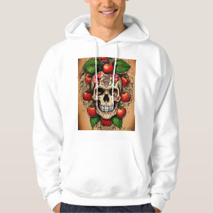 Veste À Capuche Style de tatouage Pomme rouge pressée à la main –
