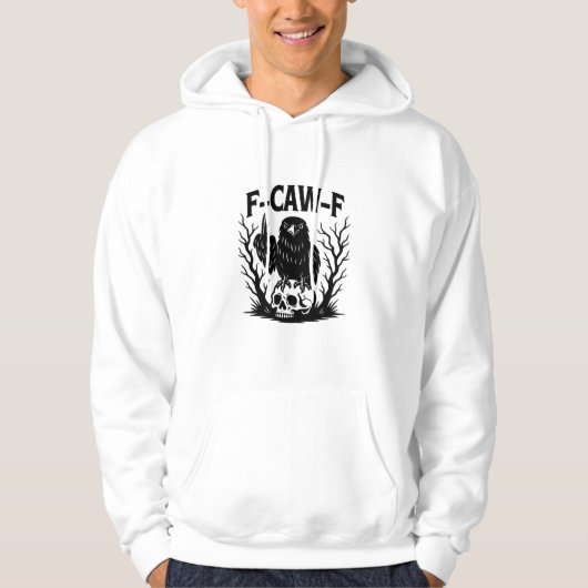 Veste À Capuche Style essentiel cool unique F Caw F (Devant)