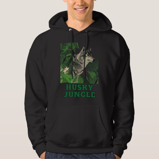 Veste À Capuche Style Husky Green Jungle (Devant)