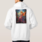 Veste À Capuche Style Tiffany Vitrail Verre magique Fée (Dos)