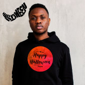 Veste À Capuche Stylo Black Red Orange Moon Halloween Mens