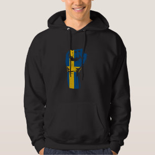 Veste À Capuche Suède Drapeau Poignée suédoise Fierté Sverige Suéd