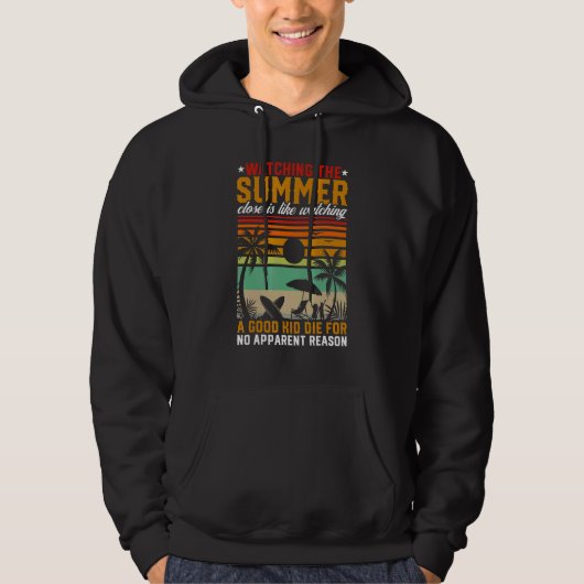 Veste À Capuche Summer Vacay   Beach Holiday Vacation Quote Summer (Devant)