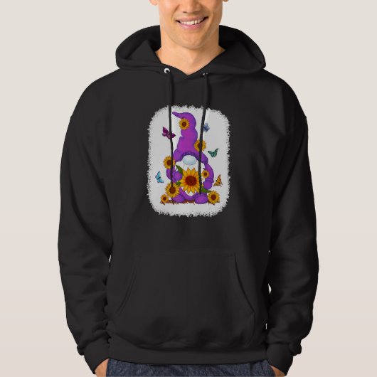 Veste À Capuche Sunflower Gnome Paint Arrière - plan (Devant)