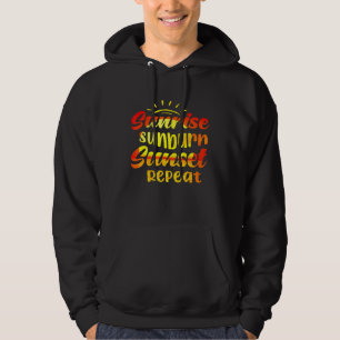 Veste À Capuche Sunrise Sunburn Sunset Répéter Summer Beach Vacati