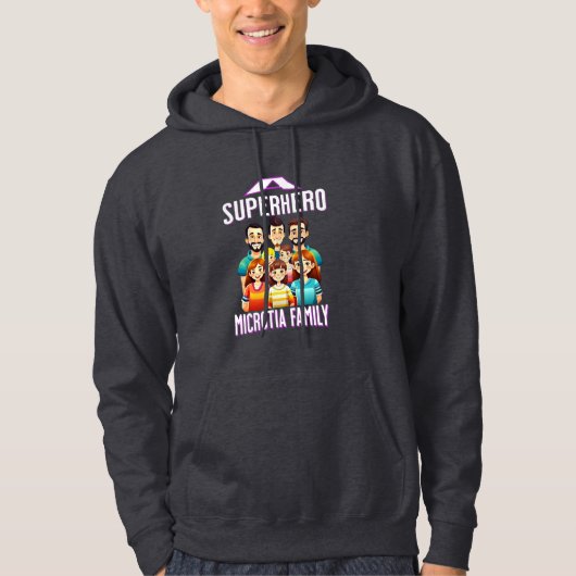 Veste À Capuche Super-héros microtie  (Devant)
