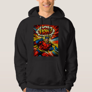 Veste À Capuche Super-héros Rétro POW! Bande Dessinée Pop Art