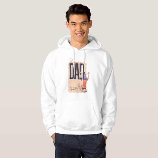 Veste À Capuche Super papa (Devant entier)