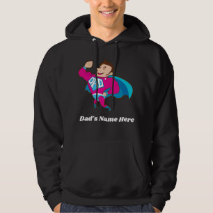Veste À Capuche Super Papa avec son nom personnalisé