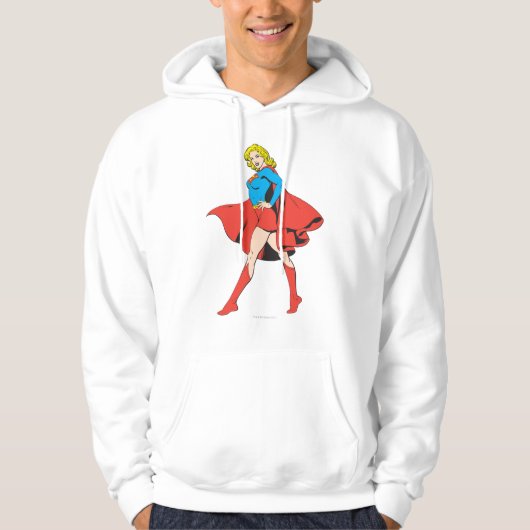 Veste À Capuche Supergirl frappe un poteau (Devant)