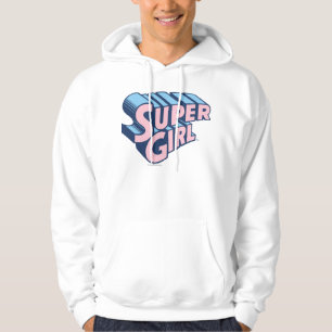 Veste À Capuche Supergirl Pink and Blue Logo