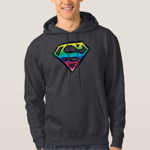 Veste À Capuche Superman S-Shield Logo Arc en ciel