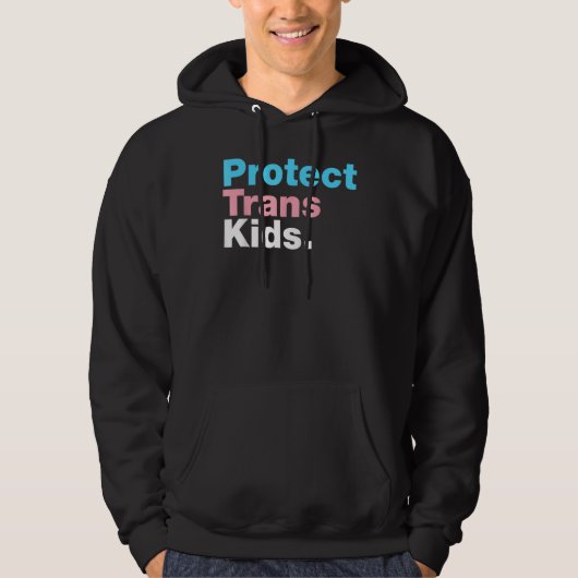 Veste À Capuche Support Lgbt Protéger Trans Kid Lgbt Pride (Devant)