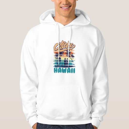 Veste À Capuche Surf - Aloha Hawaï (Devant)