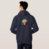 Veste À Capuche Surf au coucher du soleil (Dos entier)