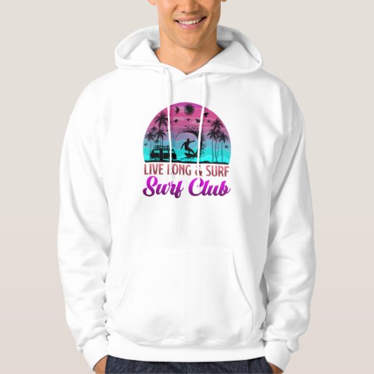 Veste À Capuche Surf Club sweatshirt for ocean lovers   (Devant)