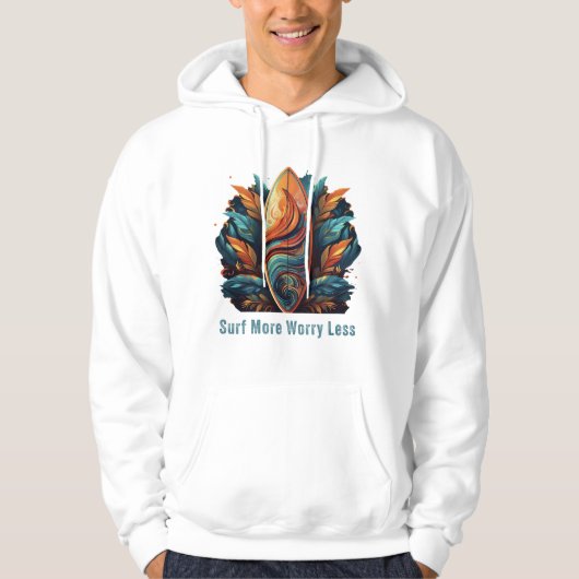 Veste À Capuche Surf Plus De Souci Moins (Devant)